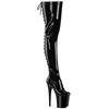 Pleaser - FLAMINGO3850 Cuissardes à plateforme - Noir Product image